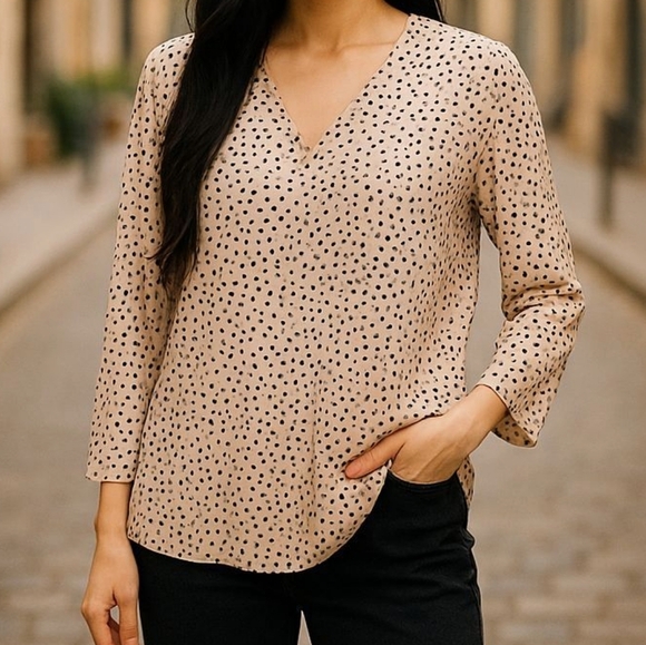Carolina Belle montreal Blouse For Women Size 2X Hearts Print Longsleeve - Picture 1 of 15